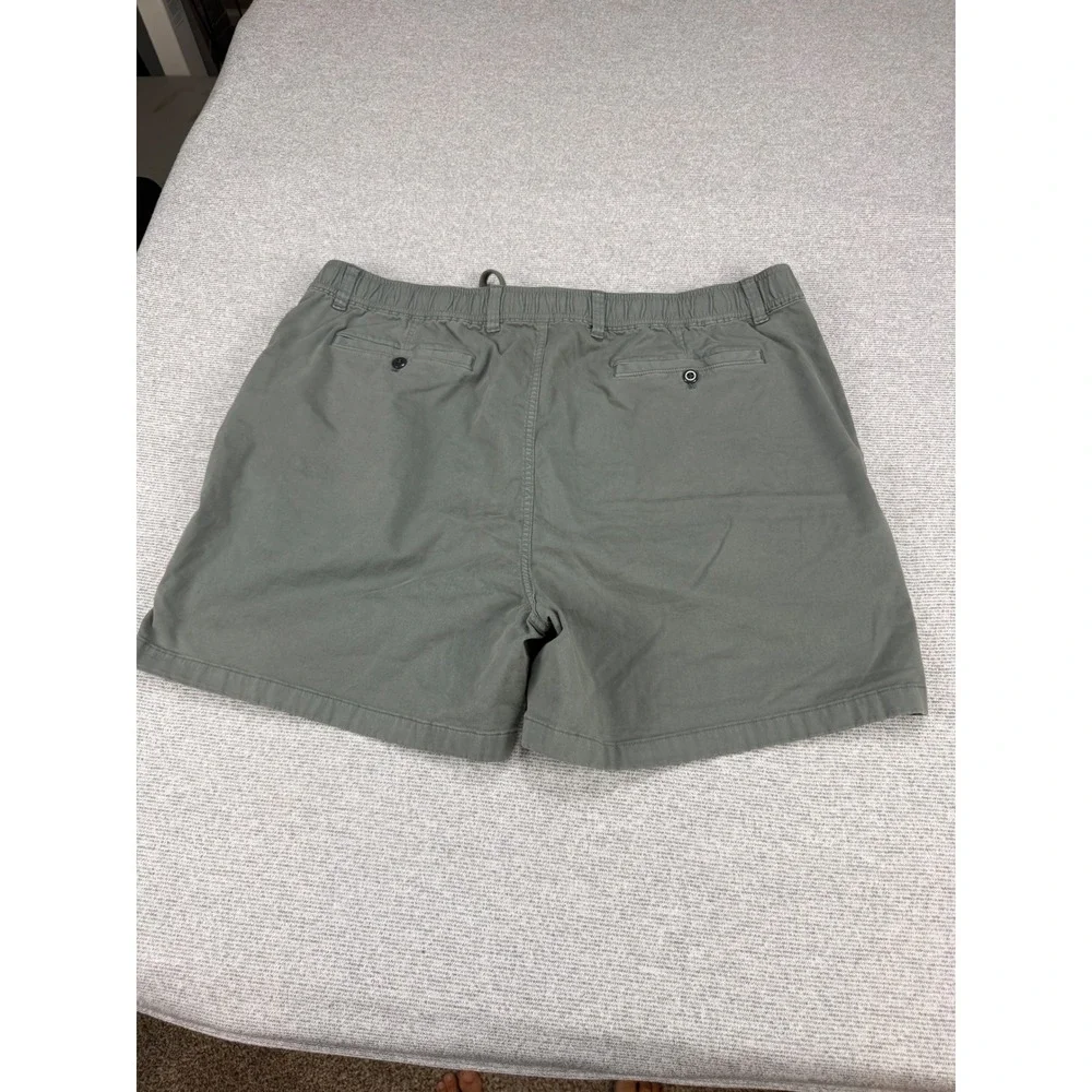 Todd Snyder Mens Weekend Shorts Olive Green Elastic Waist Cotton Stretch XXL